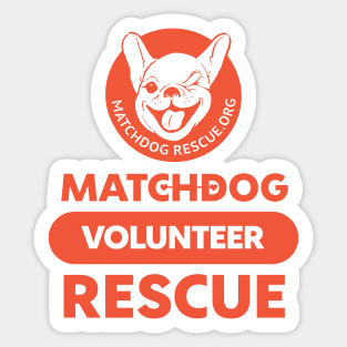 MDR Volunteer Orange Sticker